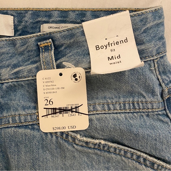 NWT CLOSED Denim Boyfriend Mid Waist Jeans organic cotton - Picture 2 of 8